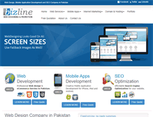 Tablet Screenshot of bizline.com.pk